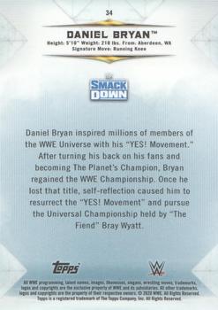 2020 Topps WWE Undisputed - Orange #34 Daniel Bryan Back