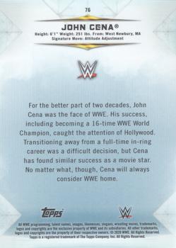 2020 Topps WWE Undisputed - Orange #76 John Cena Back