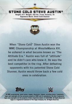 2020 Topps WWE Undisputed - Orange #90 Stone Cold Steve Austin Back