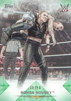 2020 Topps WWE Undisputed - Green #77 Ronda Rousey Front