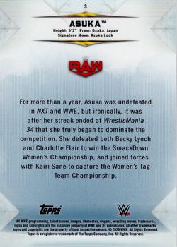 2020 Topps WWE Undisputed - Blue #3 Asuka Back