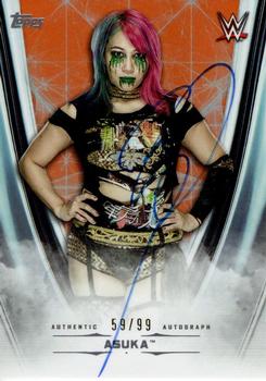 2020 Topps WWE Undisputed - Undisputed Autographs Orange #A-AS Asuka Front