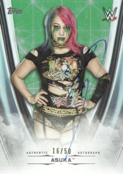 2020 Topps WWE Undisputed - Undisputed Autographs Green #A-AS Asuka Front