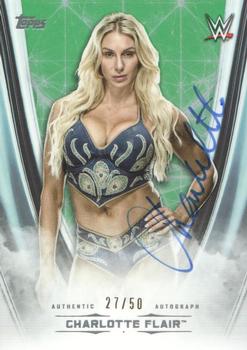 2020 Topps WWE Undisputed - Undisputed Autographs Green #A-CF Charlotte Flair Front