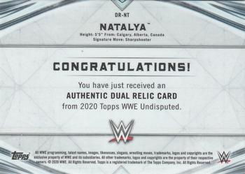 2020 Topps WWE Undisputed - Dual Relics #DR-NT Natalya Back
