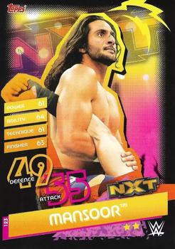 2020 Topps Slam Attax WWE Reloaded #123 Mansoor Front