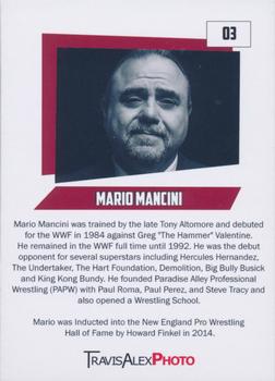 2019 New England Pro Wrestling Hall of Fame #03 Mario Mancini Back