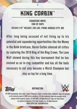 2020 Topps Chrome WWE - Refractor #7 King Corbin Back