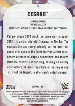 2020 Topps Chrome WWE - Refractor #19 Cesaro Back