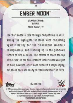 2020 Topps Chrome WWE - Refractor #26 Ember Moon Back