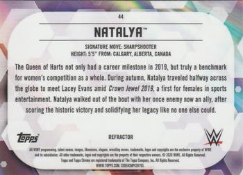 2020 Topps Chrome WWE - Refractor #44 Natalya Back
