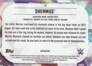 2020 Topps Chrome WWE - Refractor #59 Sheamus Back