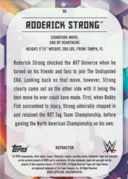 2020 Topps Chrome WWE - Refractor #90 Roderick Strong Back