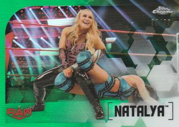 2020 Topps Chrome WWE - Green #44 Natalya Front
