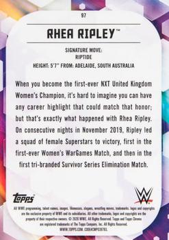 2020 Topps Chrome WWE - Gold #97 Rhea Ripley Back