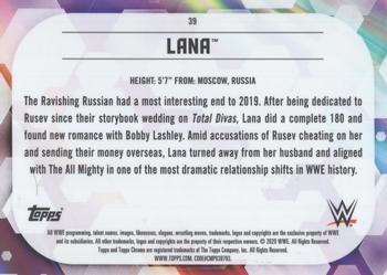 2020 Topps Chrome WWE - Orange #39 Lana Back
