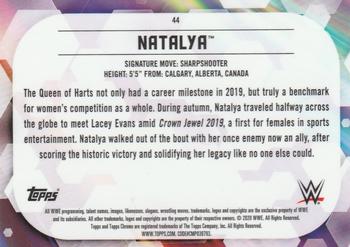 2020 Topps Chrome WWE - Orange #44 Natalya Back