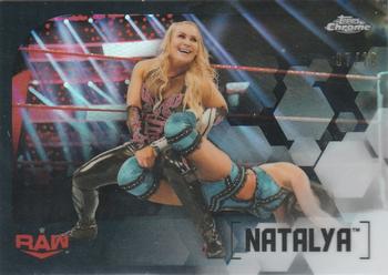 2020 Topps Chrome WWE - Black #44 Natalya Front
