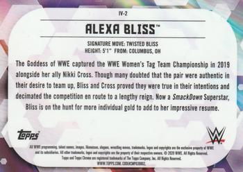 2020 Topps Chrome WWE - Base Image Variations #IV-2 Alexa Bliss Back