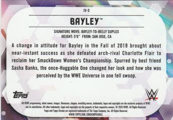 2020 Topps Chrome WWE - Base Image Variations #IV-5 Bayley Back