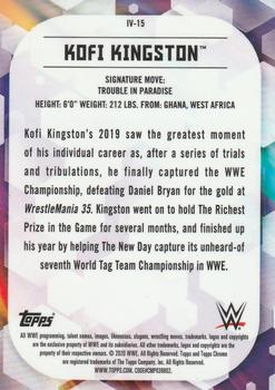2020 Topps Chrome WWE - Base Image Variations #IV-15 Kofi Kingston Back