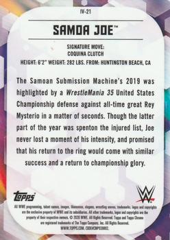 2020 Topps Chrome WWE - Base Image Variations #IV-21 Samoa Joe Back