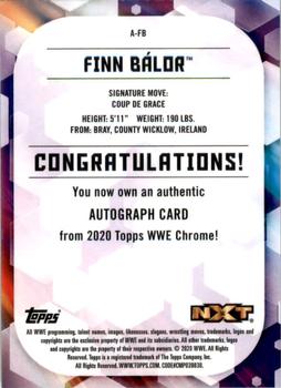 2020 Topps Chrome WWE - Autographs #A-FB Finn Bálor Back