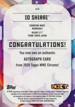 2020 Topps Chrome WWE - Autographs #A-IS Io Shirai Back