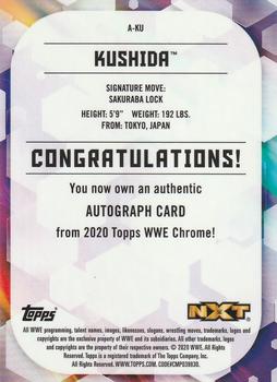 2020 Topps Chrome WWE - Autographs Green #A-KU Kushida Back