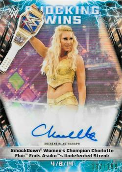 2020 Topps Chrome WWE - Shocking Wins Autographs #SWA-CF Charlotte Flair Front
