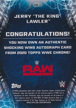 2020 Topps Chrome WWE - Shocking Wins Autographs Black #SWA-JL Jerry 