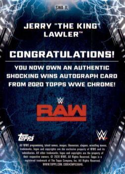 2020 Topps Chrome WWE - Shocking Wins Autographs Red #SWA-JL Jerry 