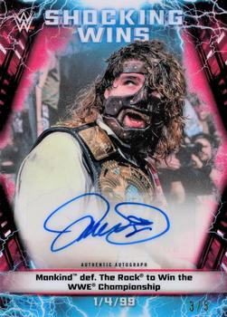 2020 Topps Chrome WWE - Shocking Wins Autographs Red #SWA-MK Mankind Front