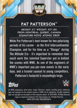 2020 Topps Chrome WWE - Big Legends Green #BL-16 Pat Patterson Back