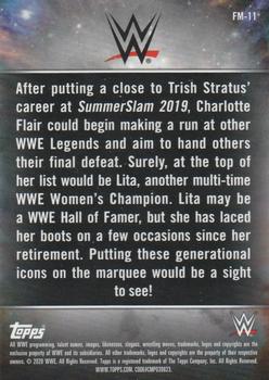 2020 Topps Chrome WWE - Fantasy Matches #FM-11 Charlotte Flair / Lita Back