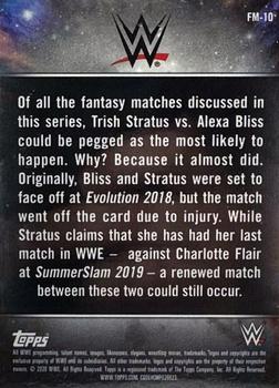 2020 Topps Chrome WWE - Fantasy Matchups SuperFactor #FM-10 Alexa Bliss / Trish Stratus Back