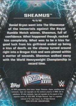 2020 Topps Chrome WWE - Shocking Wins #SW-15 Sheamus Back