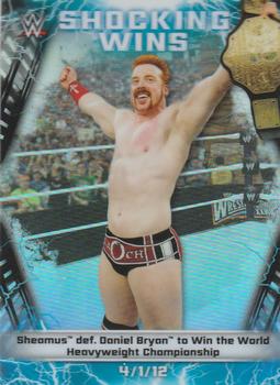 2020 Topps Chrome WWE - Shocking Wins #SW-15 Sheamus Front