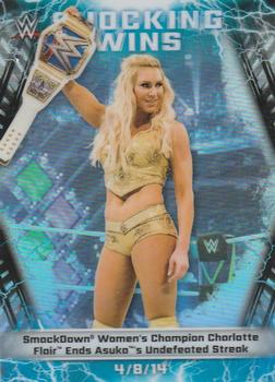 2020 Topps Chrome WWE - Shocking Wins #SW-21 Charlotte Flair Front