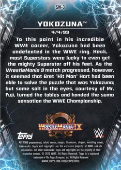 2020 Topps Chrome WWE - Shocking Wins Gold #SW-3 Yokozuna Back