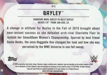 2020 Topps Chrome WWE - Base Image Variations Green #IV-5 Bayley Back