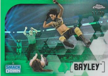 2020 Topps Chrome WWE - Base Image Variations Green #IV-5 Bayley Front