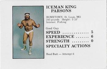 1985 Hemphill & Peek Wrestling Game #NNO Iceman King Parsons Front