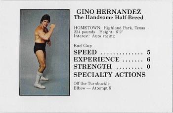 1985 Hemphill & Peek Wrestling Game #NNO Gino Hernandez Front