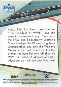 2020 Topps WWE Finest - Refractor #35 Alexa Bliss Back