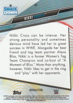 2020 Topps WWE Finest - Refractor #57 Nikki Cross Back