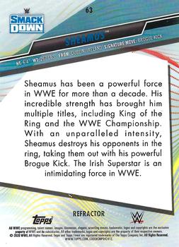 2020 Topps WWE Finest - Refractor #63 Sheamus Back