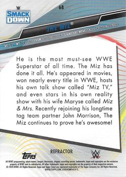 2020 Topps WWE Finest - Refractor #68 The Miz Back