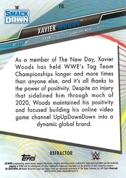 2020 Topps WWE Finest - Refractor #70 Xavier Woods Back