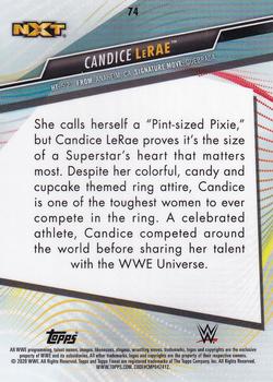 2020 Topps WWE Finest - X-Fractor #74 Candice LeRae Back